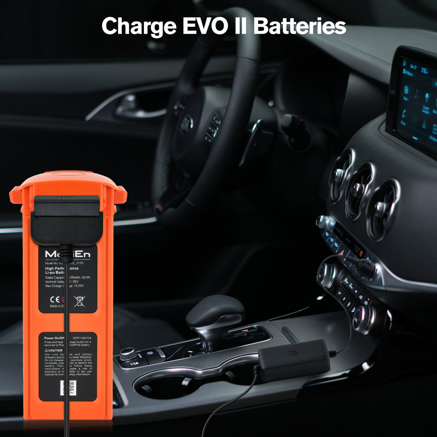 Autel Robotics EVO II Car Charger For Battery and Controller